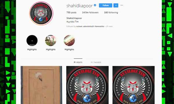 Shahid Kapoor yhacked