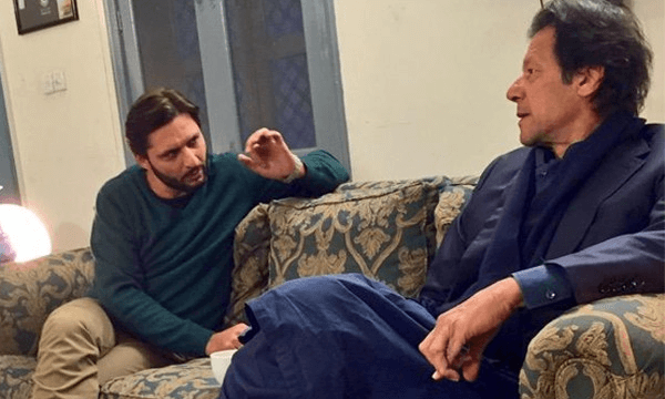 Afridi and Imran Khan