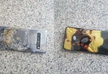 samsung galaxy s10 5g fire