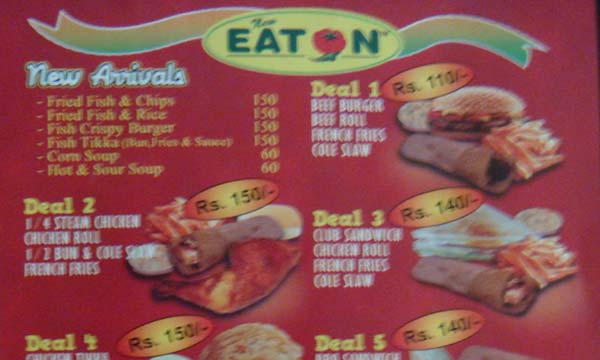 eaton menu