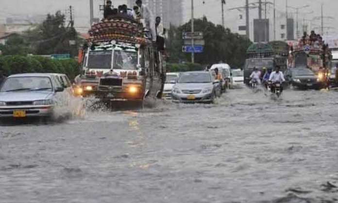rain in karachi