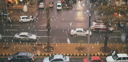 rainy weather in karachi
