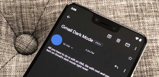 gmail dark mode