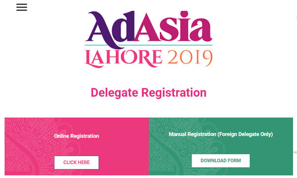 AdAsia Lahore 2019 registration