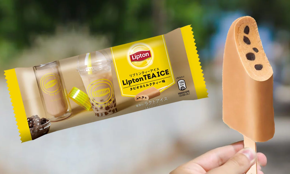 Lipton Boba-Infused Milk Tea Ice Cream Bar is Now Available in Japan! 