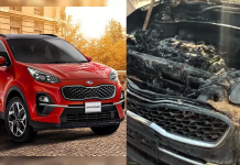 KIA Sportage Fire