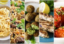 Dinner dishes from around the world