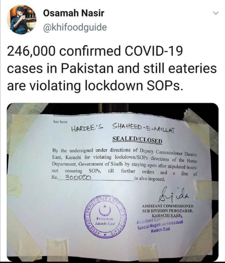 Hardee's Karachi Sealed