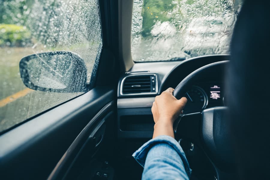 driving in rain