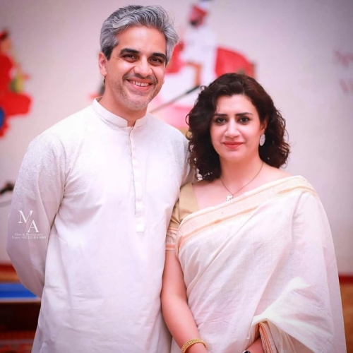 Maira rana and husband. Omair Rana