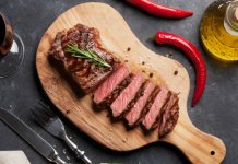 The perfect steak laid out
