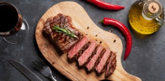 The perfect steak laid out