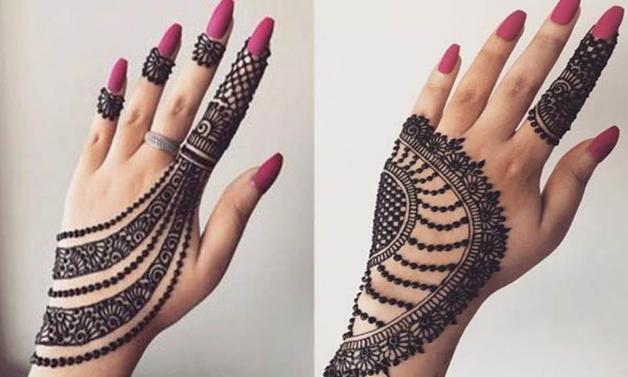 Mehndi designs at home