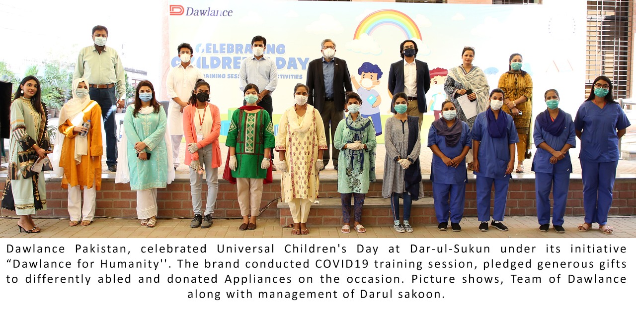 dawlance celebrates children's day at dar ul sukun