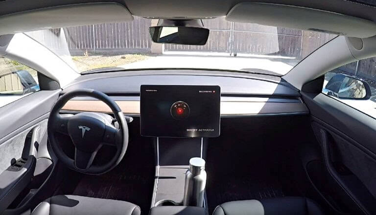 Tesla vehicles with sentry mode