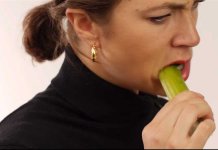 woman cooks food