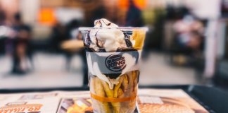 burger king, fries sundae