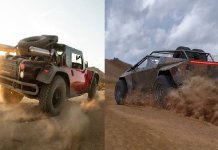 Elon musk races Baja 1000 with Cybertruck