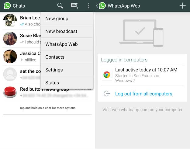 Web WhatsApp and it's shortcuts