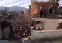 Hindu temple burned
