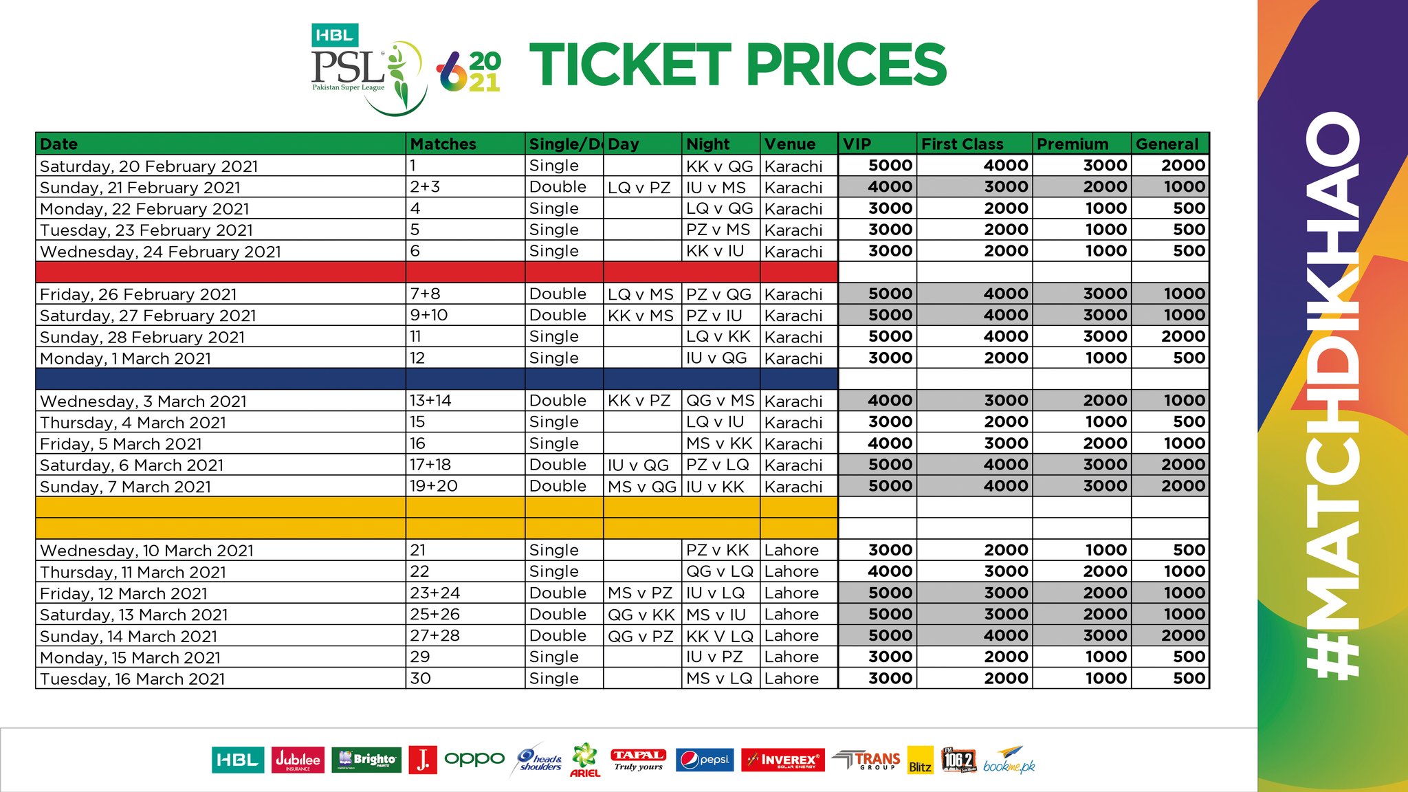 Traffic Plans For PSL 6 Released and Karachiites Will Be Happy