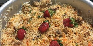 strawberry biryani