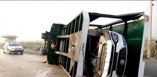 MG HS in accident involved