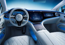 Mercedes and new car reveal electric sedan EQS