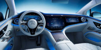 Mercedes and new car reveal electric sedan EQS