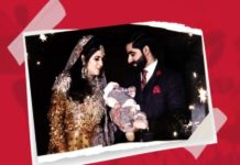 Pakistani Couple Makes A Surprising Valima Entry Holding Their Baby