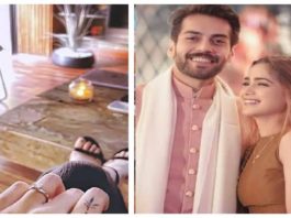 Aima Baig and Shahbaz Shigri engagement