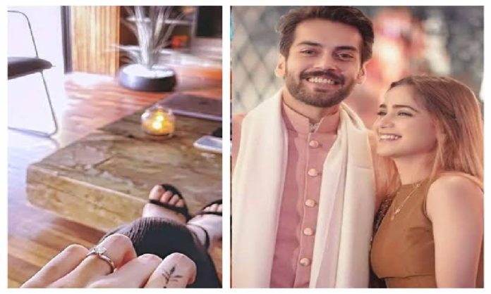 Aima Baig and Shahbaz Shigri engagement