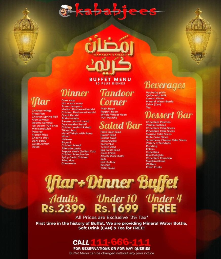6 Best Sehri & Iftar Buffet In Karachi 2021