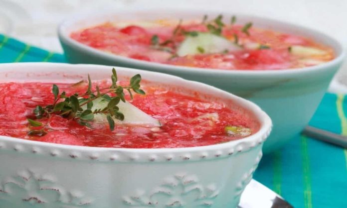spicy watermelon soup
