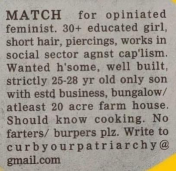 indian matrimonial ad viral