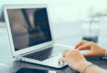laptops and students use