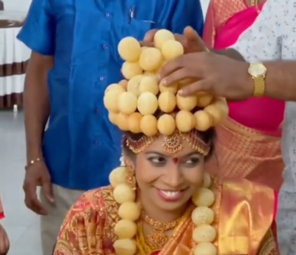 pani puri jewellery bride