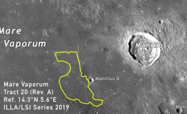 5 acres land on the moon resident bought
