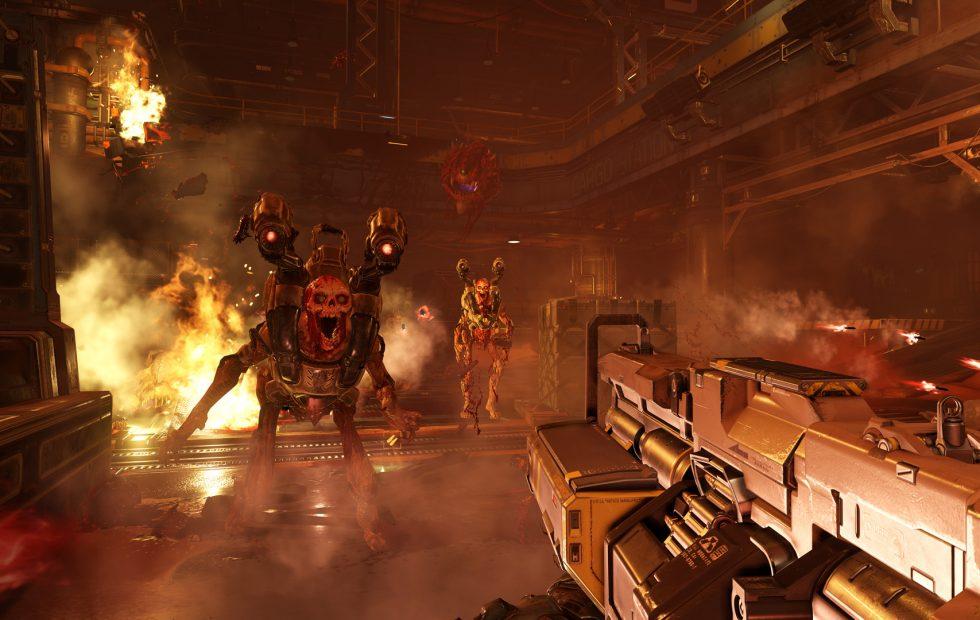 Nintendo and doom as a shooter on it