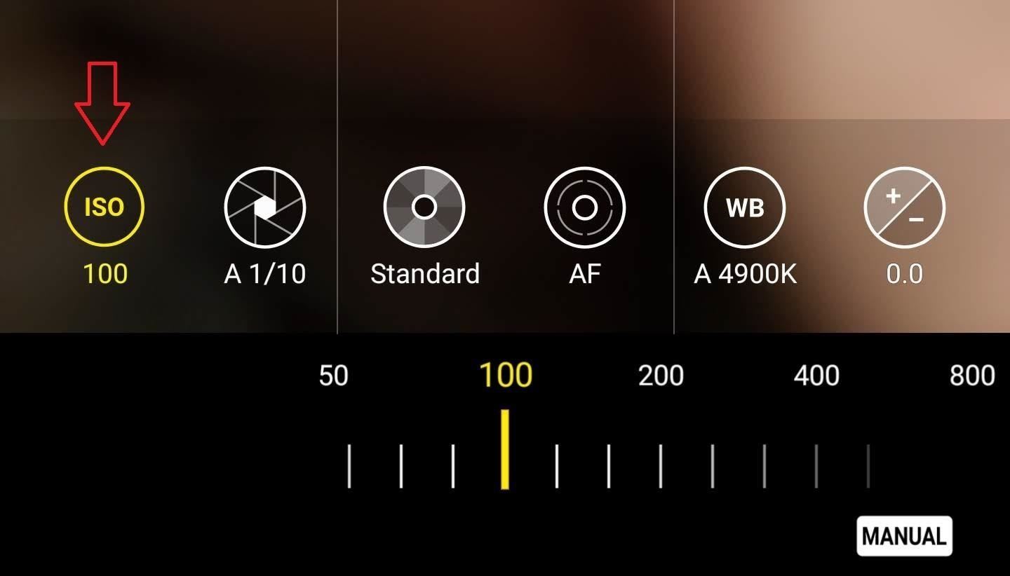 manual settings on phone camera