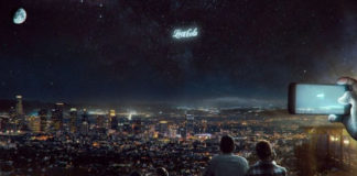 spaceX and a billboard launching