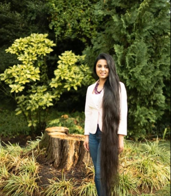 pakistani woman virginia most hair donated guinness record