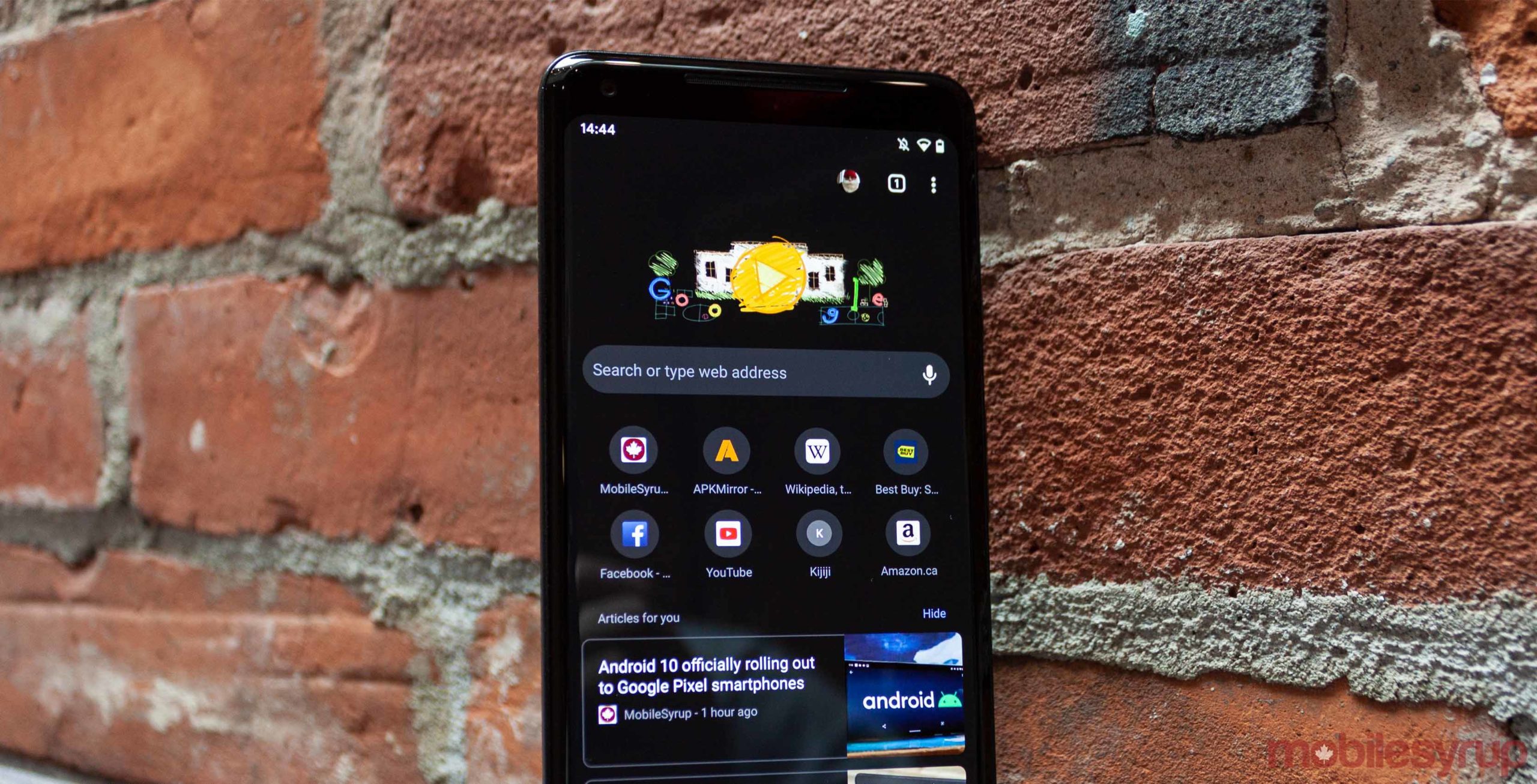 android phones and enabling dark mode on chrome