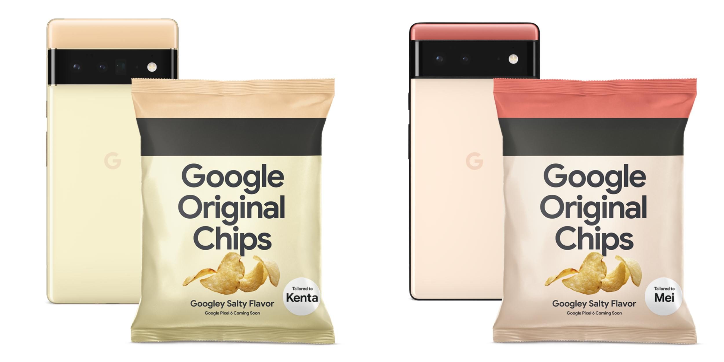 google pixel 6 potato chips