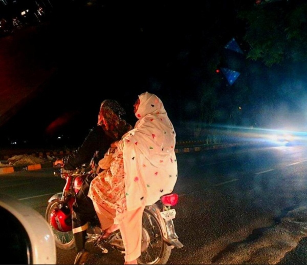 mother daughter harassed bike 