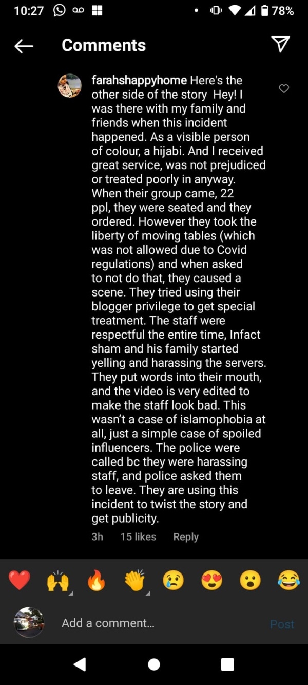 sham idrees faking scenario wife discriminated