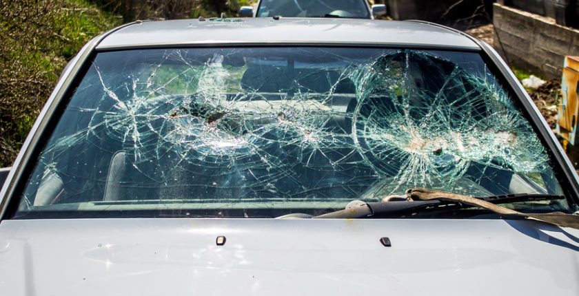 cracked windshield