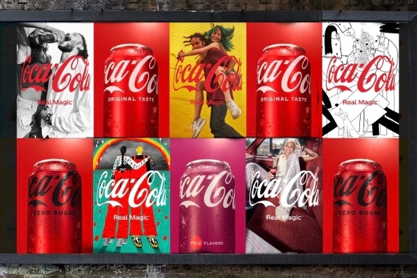 coca cola new logo hug