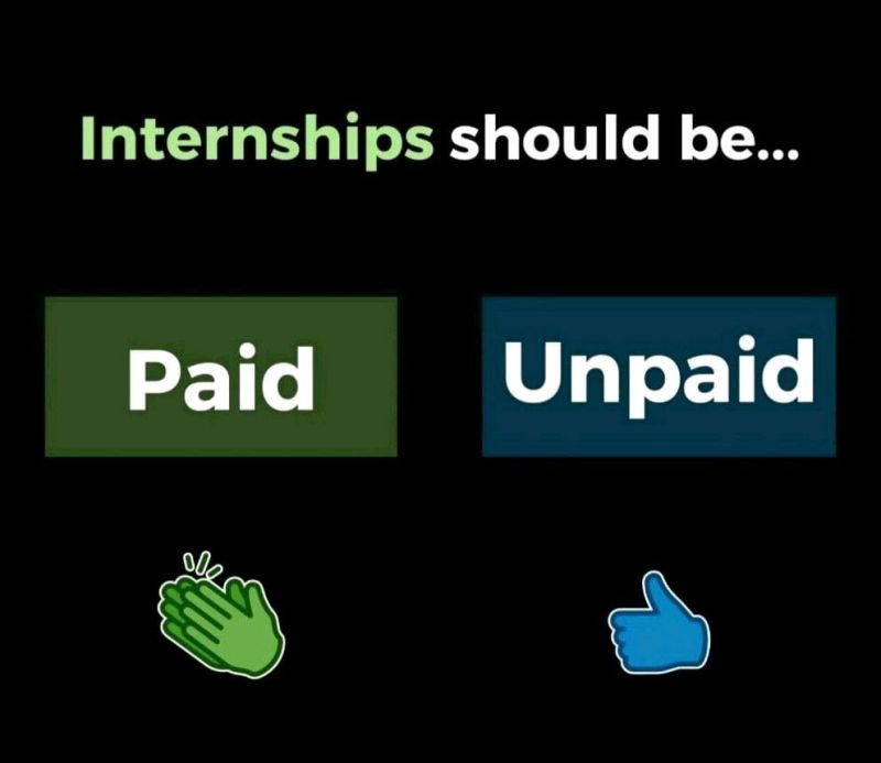 unpaid internships paid internships