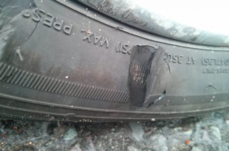 abnormal wear on tyres in car